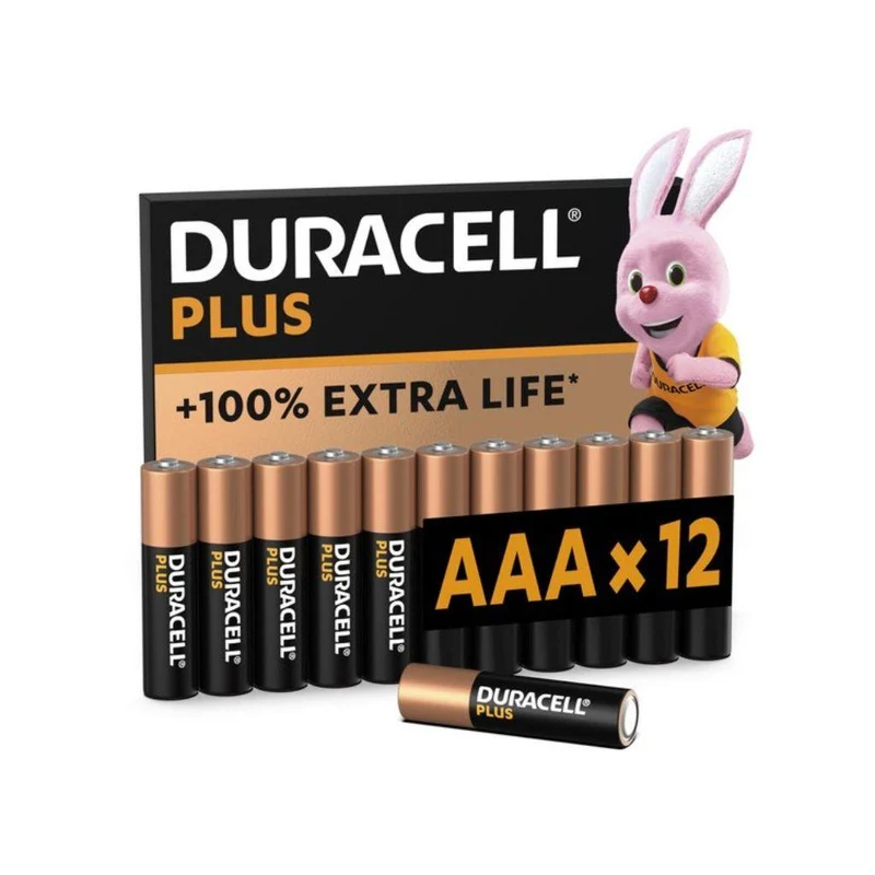 DURACELL BATTERIJ Plus Mainline AAA X12