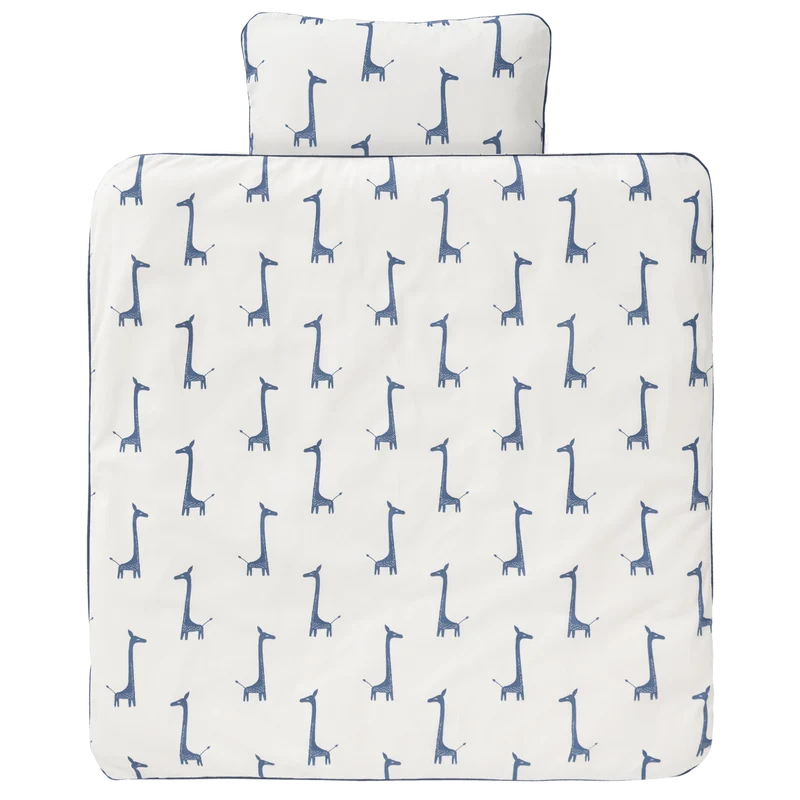 Fresk Dekbedovertrek Giraf Indigo Blue 80x80cm