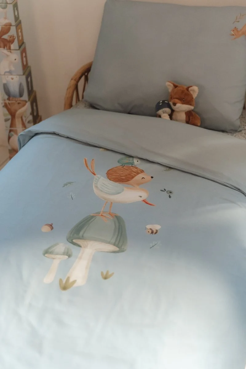 Little Dutch Dekbedovertrek Ledikant Ledikant Denim Blue