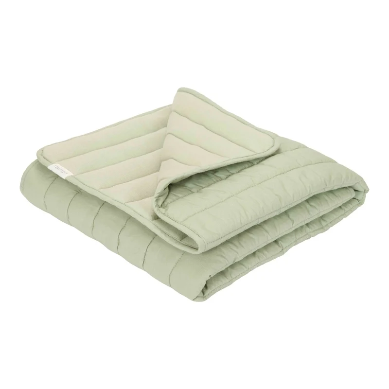 Little Dutch Bedsprei Ledikant Blueberry Leaves Sage