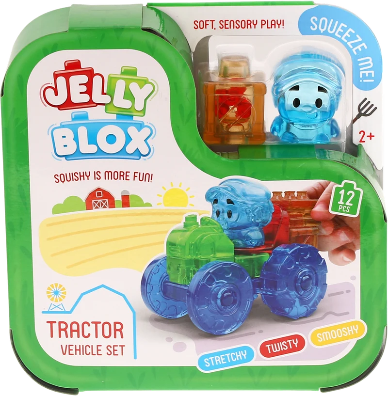 Jelly blox - Tractorset - 12 stuks