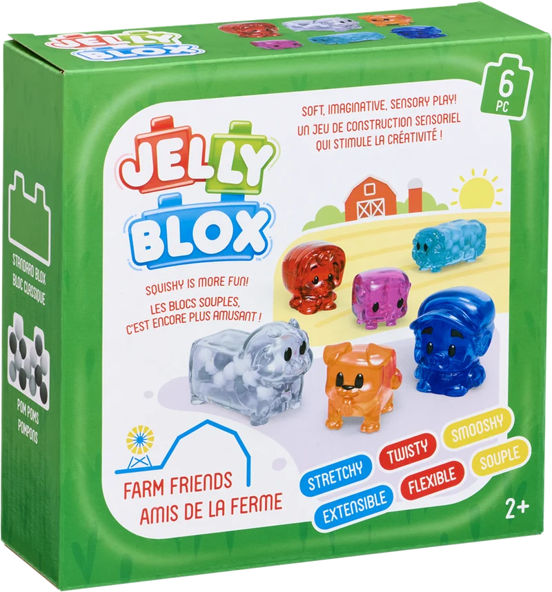 Jelly blox - Boerderijset - 6 stuks