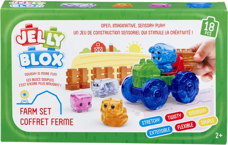 Jelly blox - Boerderijset - 18 stuks