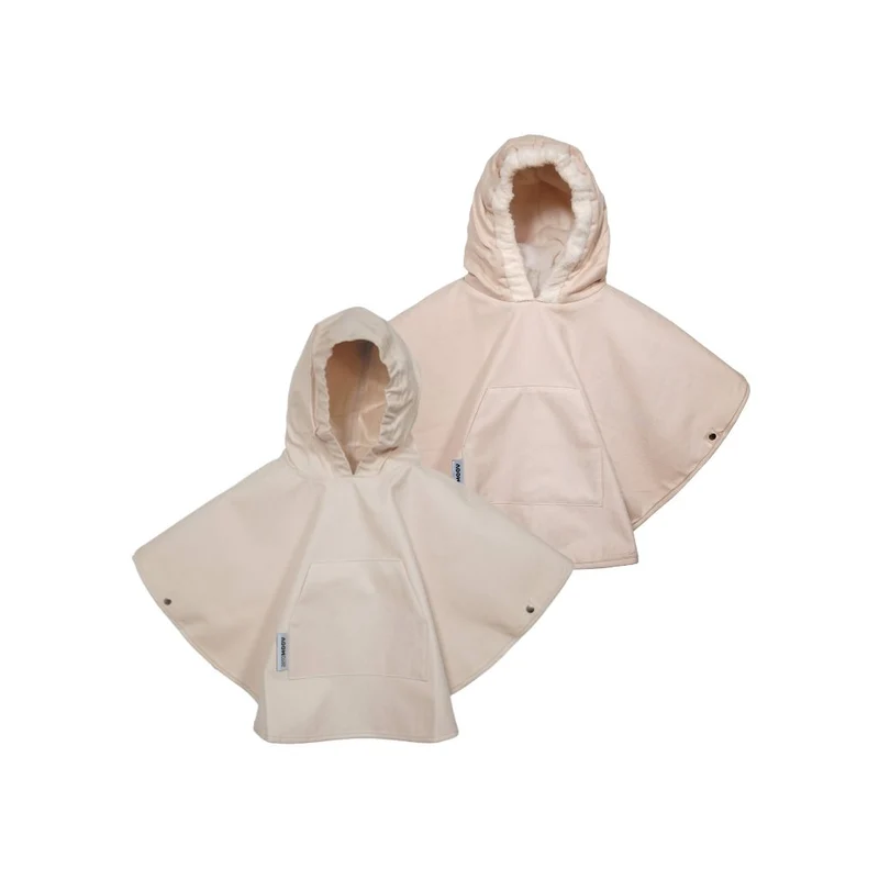 AeroMoov Regen + Winter Poncho Chevron Cream - 2 Stuks