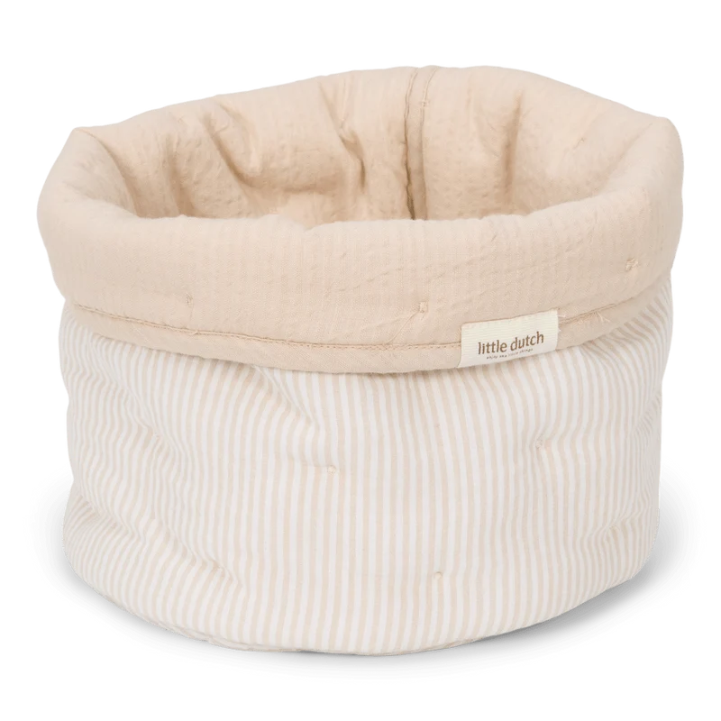 Little Dutch Commodemandje Pure Soft Beige Stripe Klein
