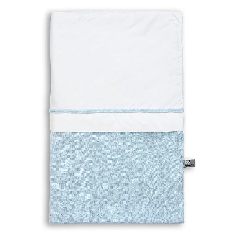 Baby's Only Dekbedovertrek Cable Baby Blauw 100x135cm