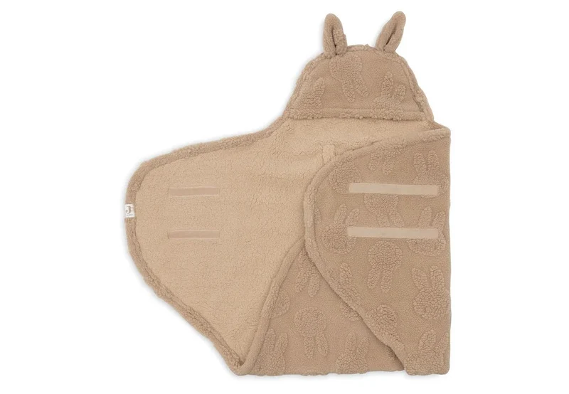 Jollein Wikkeldeken Baby Miffy Jacquard Teddy/Biscuit