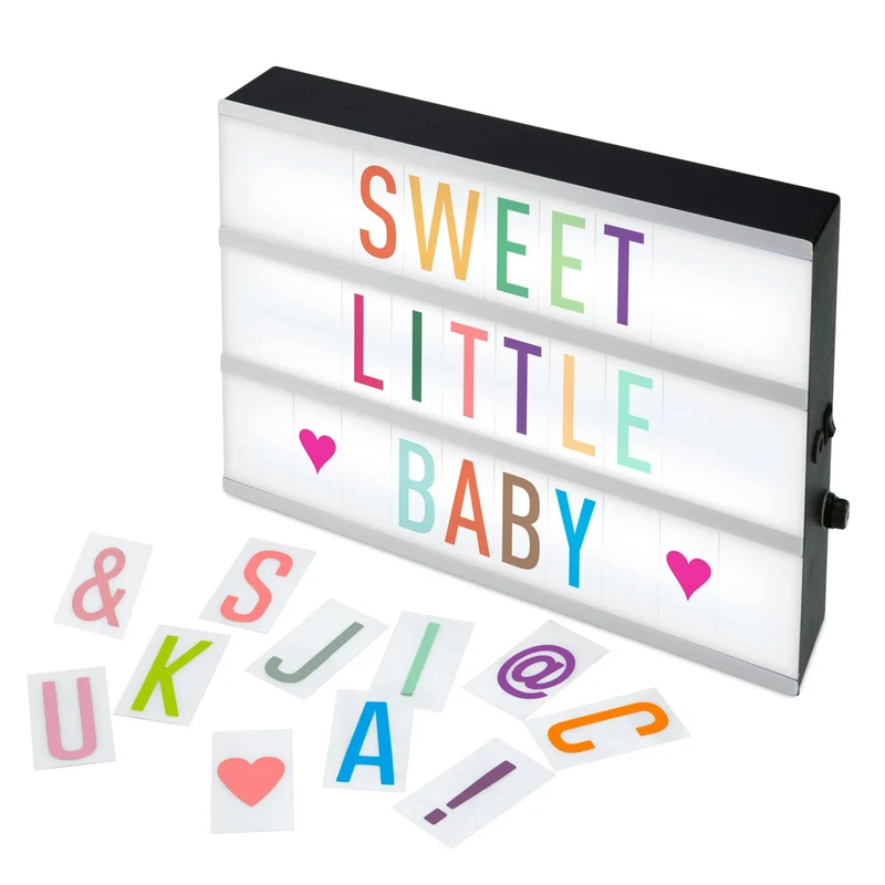Alecto Lichtbak A4 Zwart Wit Inclusief 85 Letters En Symbolen