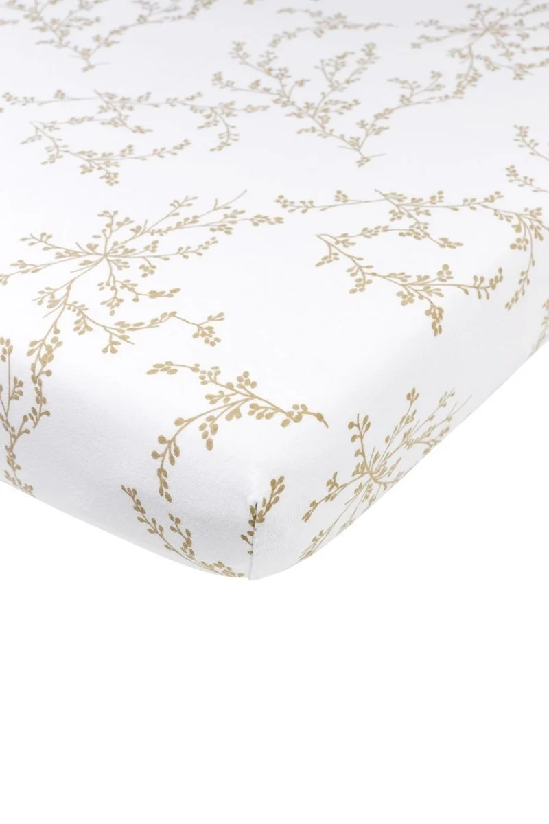 Meyco Hoeslaken Branches Co-Sleeper Sand 50X90cm