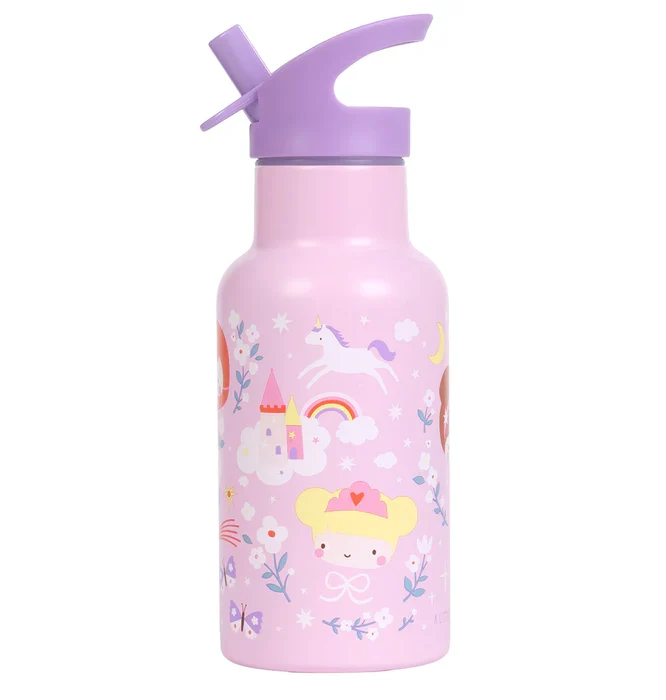 A Little Lovely Company RVS Drinkfles 350ml | Prinsessen