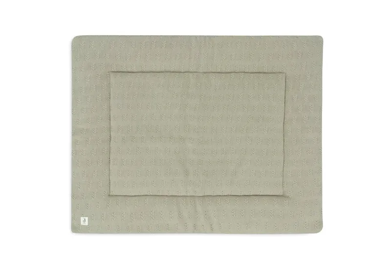 Jollein Boxkleed Grain Knit Olive Green 75X95Cm