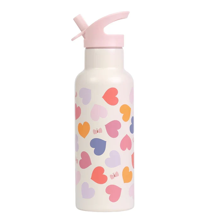 A Little Lovely Company RVS Drinkfles 500ml | Hartjes