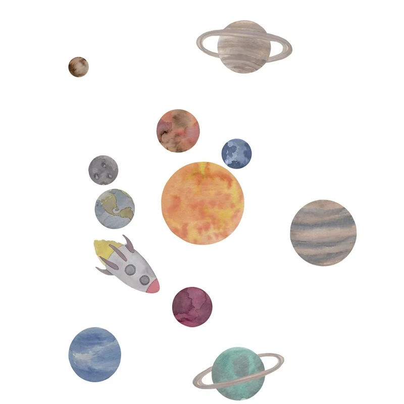 That's Mine Muursticker Solar System Multie Onesize