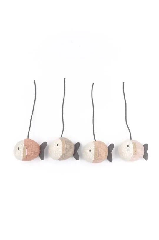 Bamboom - Muziek Speeltjes voor Muziekmobiel Vis (4pack) | Roze