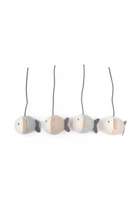 Bamboom - Muziek Speeltjes voor Muziekmobiel Vis (4pack) | Blauw