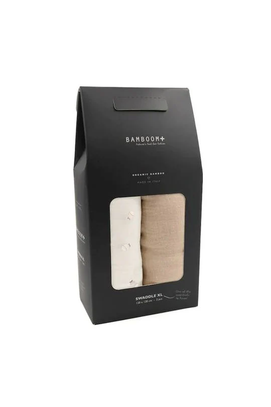 Bamboom - Tetradoek Mousseline XL 120 x 120 cm Vissen (2Pack)