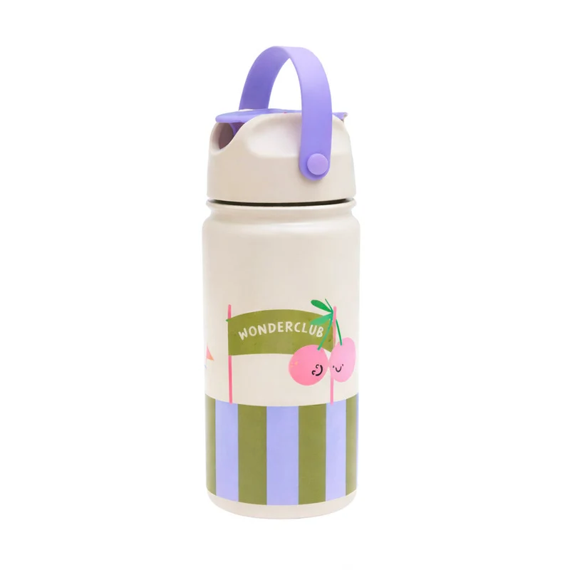The Cotton Cloud RVS Drinkfles 420ml | Cherry Pop