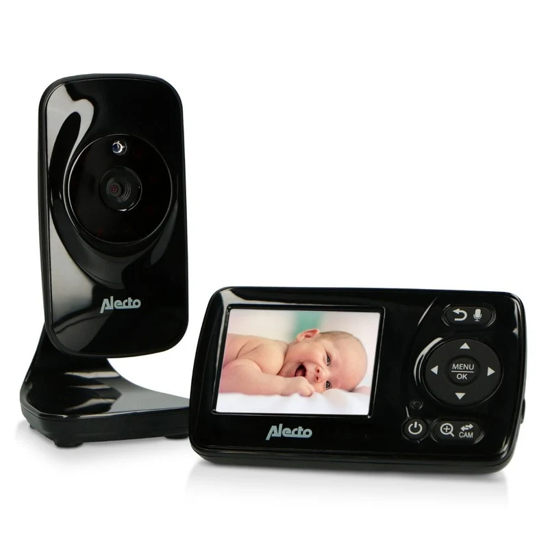 Alecto Babyfoon Dvm-71Bk Met Camera En 2.4 Inch Kleurenscherm Zwart