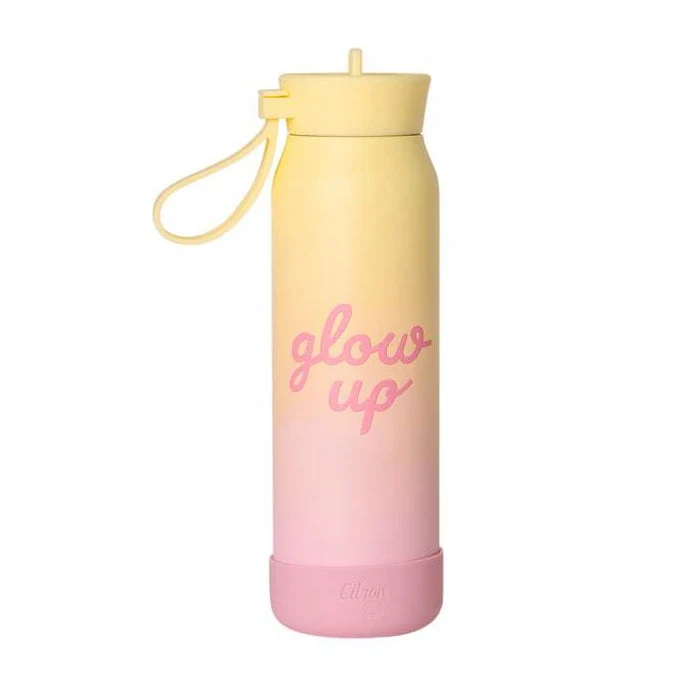 Citron Thermische Drinkfles 350ml | Pink Yellow Glowup