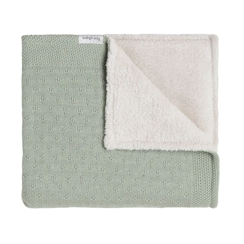 Baby's Only Ledikantdeken 100X135Cm Teddy Mood Laurel Green