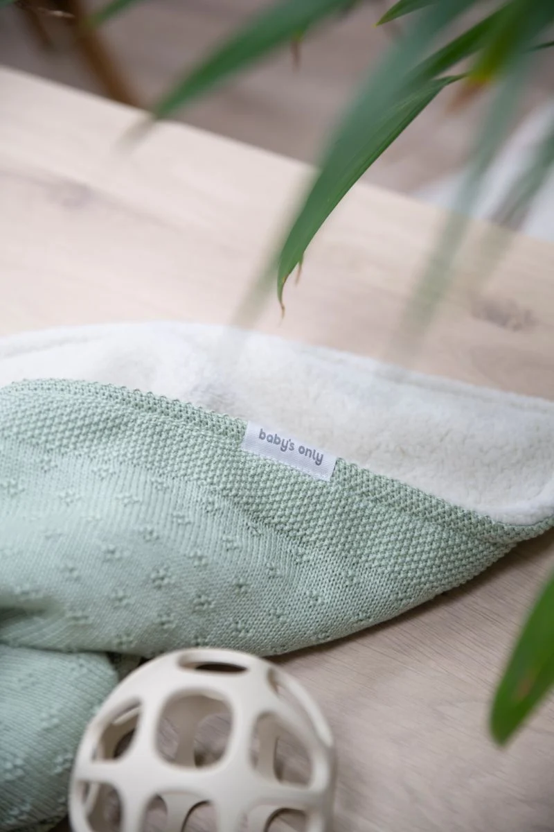 Baby's Only Wiegdeken 70X95Cm Teddy Mood Laurel Green