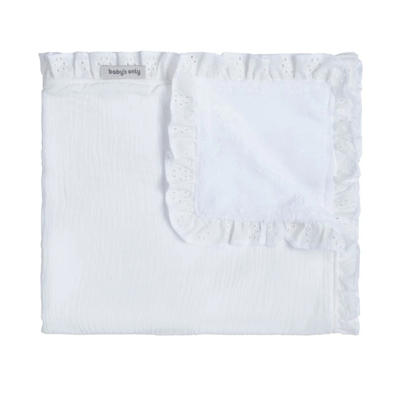 Baby's Only Ledikantdeken 100X135Cm Teddy Calm Wit