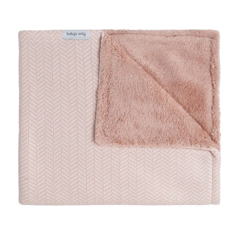 Baby's Only Ledikantdeken 100X135Cm Teddy Dawn Blush/ Ecru