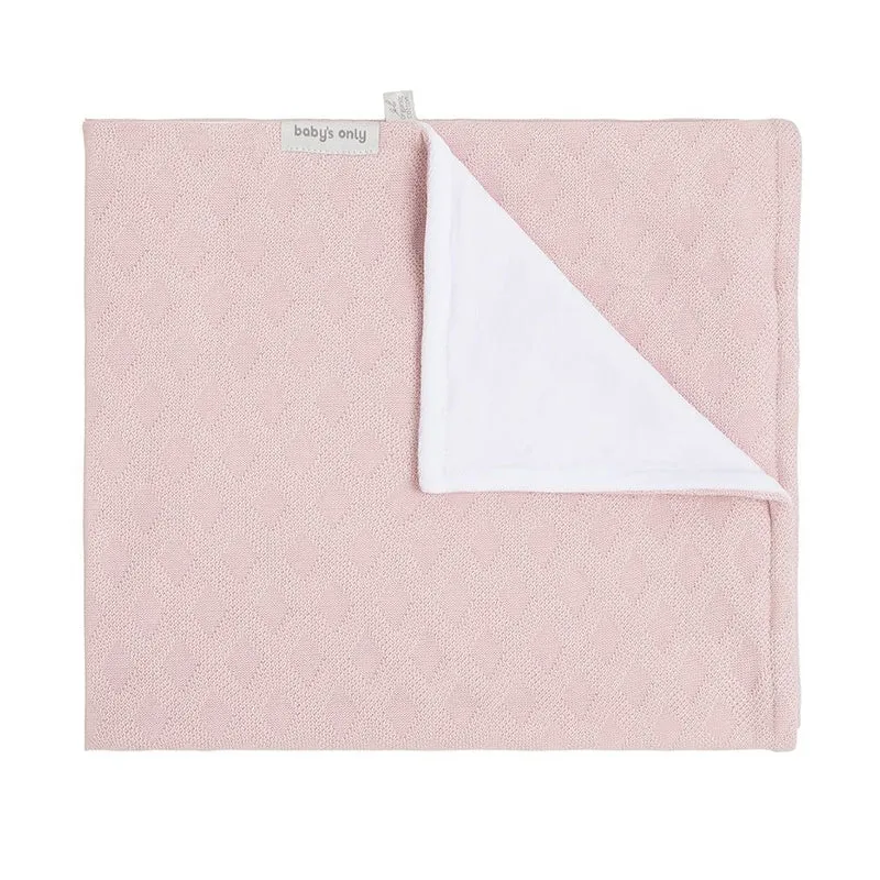 Baby's Only Wiegdeken Chenille Reef Misty Pink