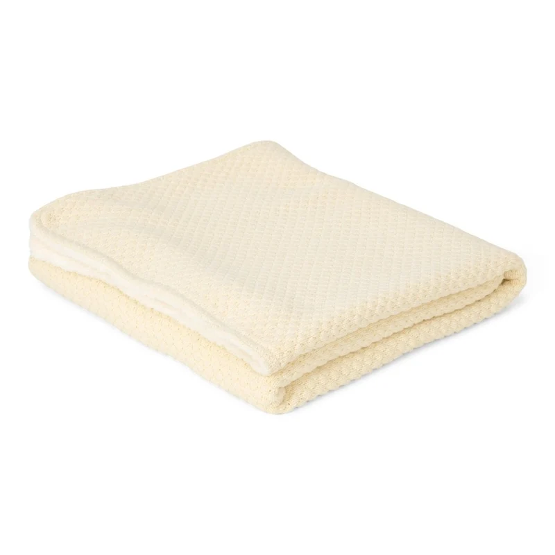 Little Dutch Wiegdeken Pure Soft White Gebreid