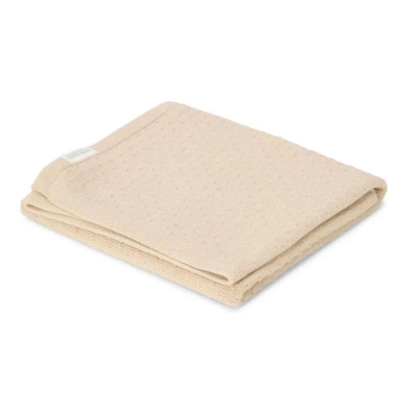 Little Dutch Ledikantdeken Pure Soft Beige Gebreid
