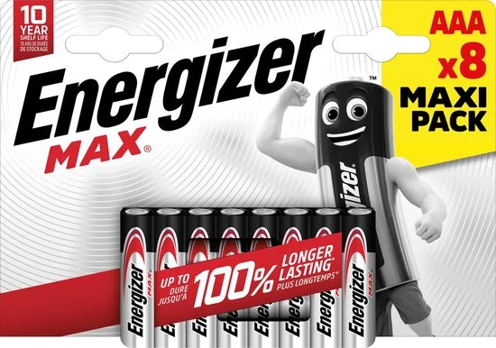 ENR MAX AAA/LR03/E92 - BP8 BATT 8xAAA