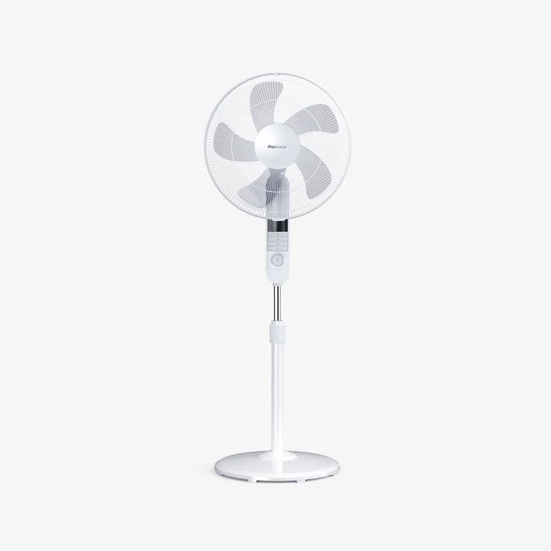 Refurbished - 16" Pedestal Fan with 4 Fan Modes and Remote Control - White