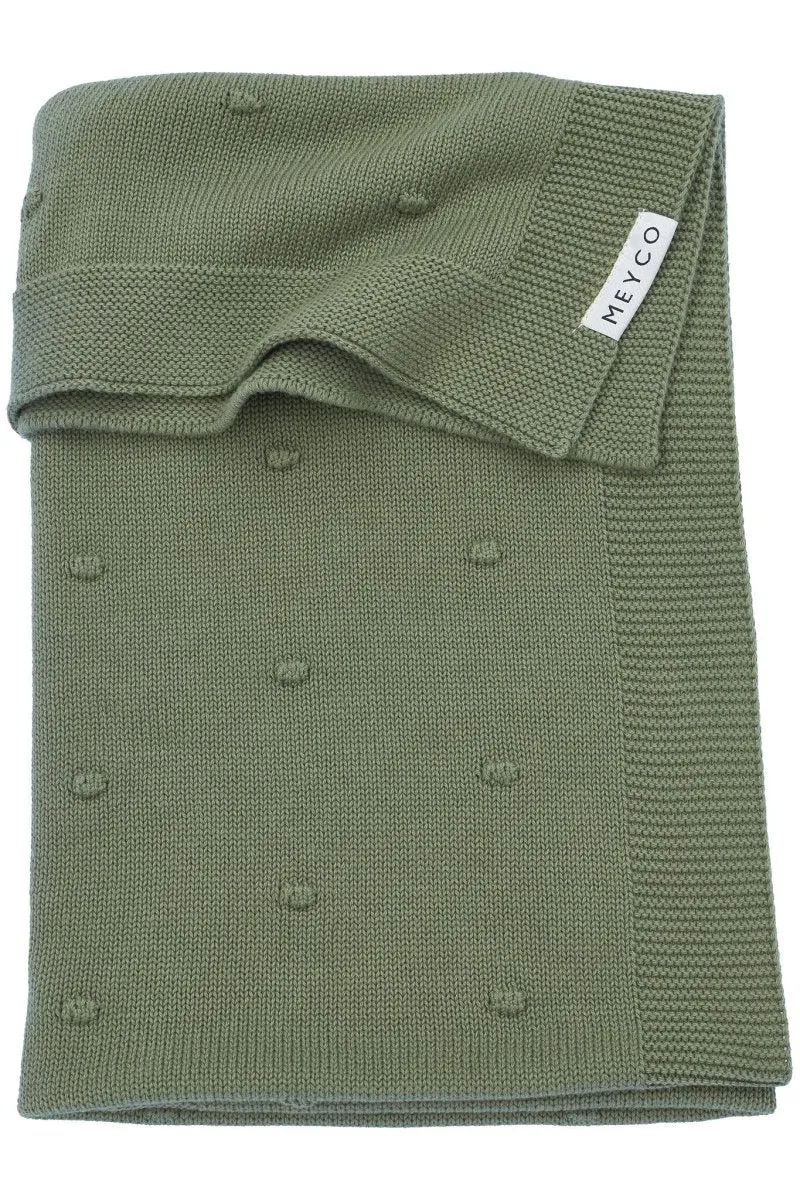 Meyco Wiegdeken Mini Knots Forest Green