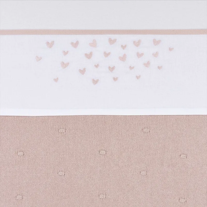 Meyco Ledikantlaken Hearts Soft Pink 100X150cm