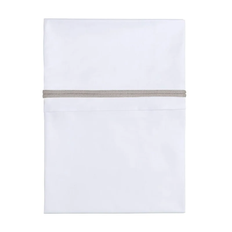 Baby's Only Wieglaken Gebreide Bies Leem/Wit 80x100cm