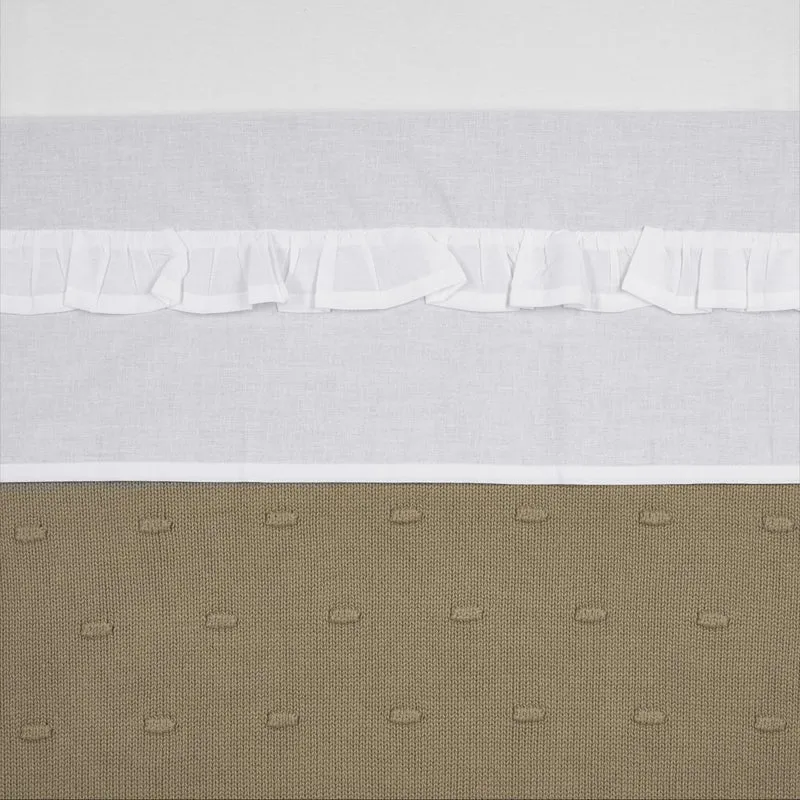 Meyco Wieglaken Ruffle White