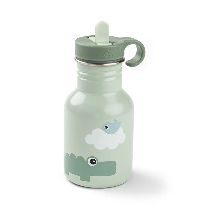 Done By Deer Drinkfles RVS 350ml | Playground Green