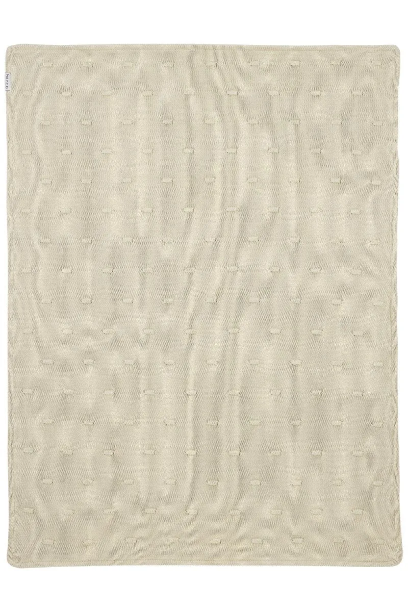 Meyco Ledikantdeken Knots Teddy Soft Sand 100X150cm
