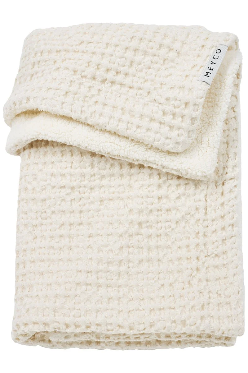 Meyco Wiegdeken Wafel Teddy Nature 75X100cm