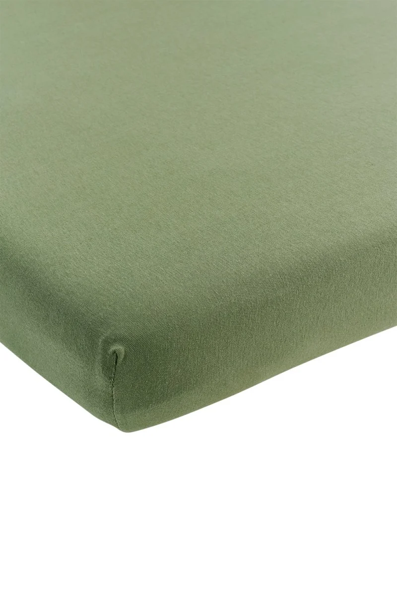 Meyco Hoeslaken Ledikant Olive Green 60X120cm