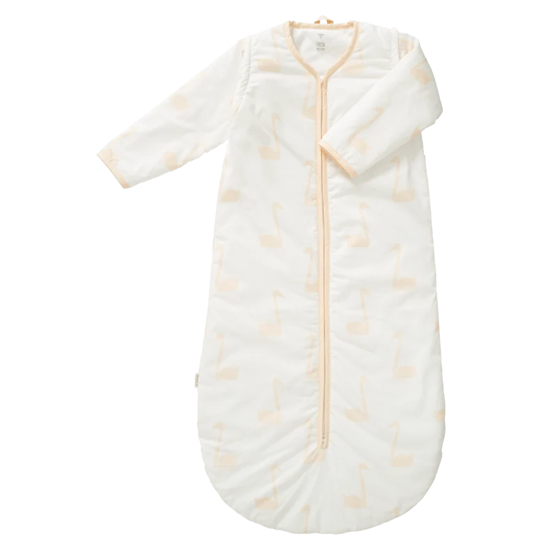 Fresk Slaapzak Baby Winterslaapzak Afristsbare Mouw Swan Pale Peach