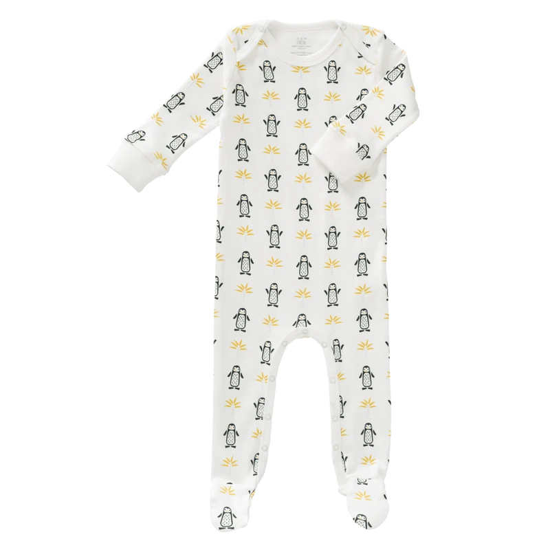Fresk Baby Pyjama Met Voet Pinguin
