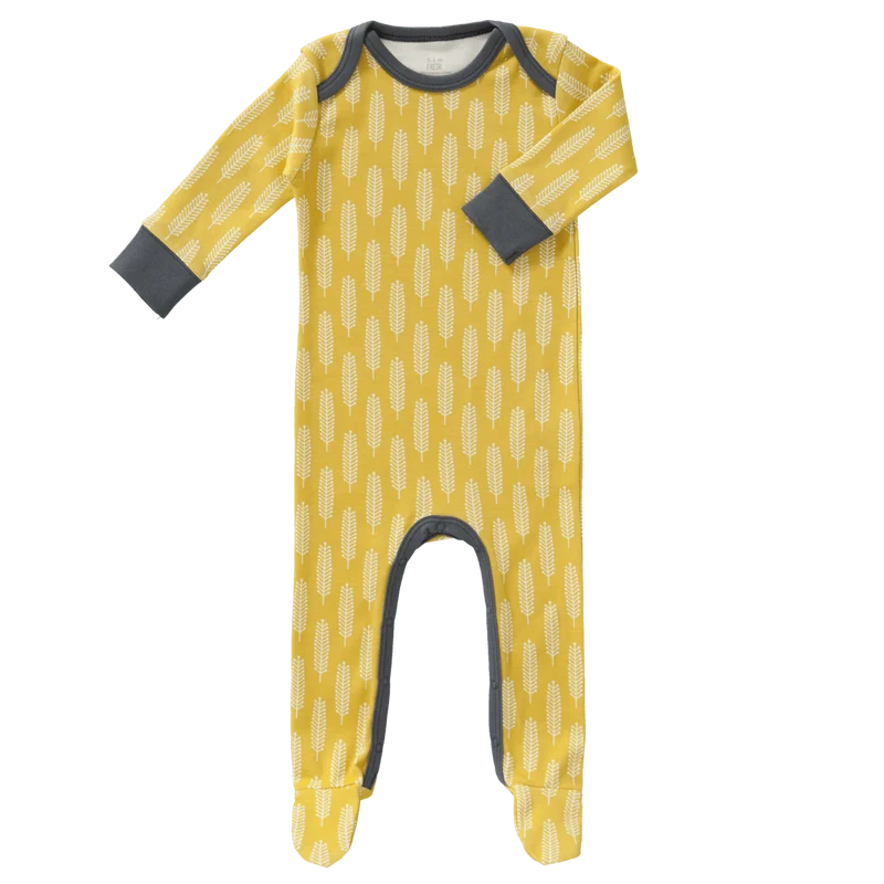 Fresk Baby Pyjama Met Voet Havre Vintage Yellow