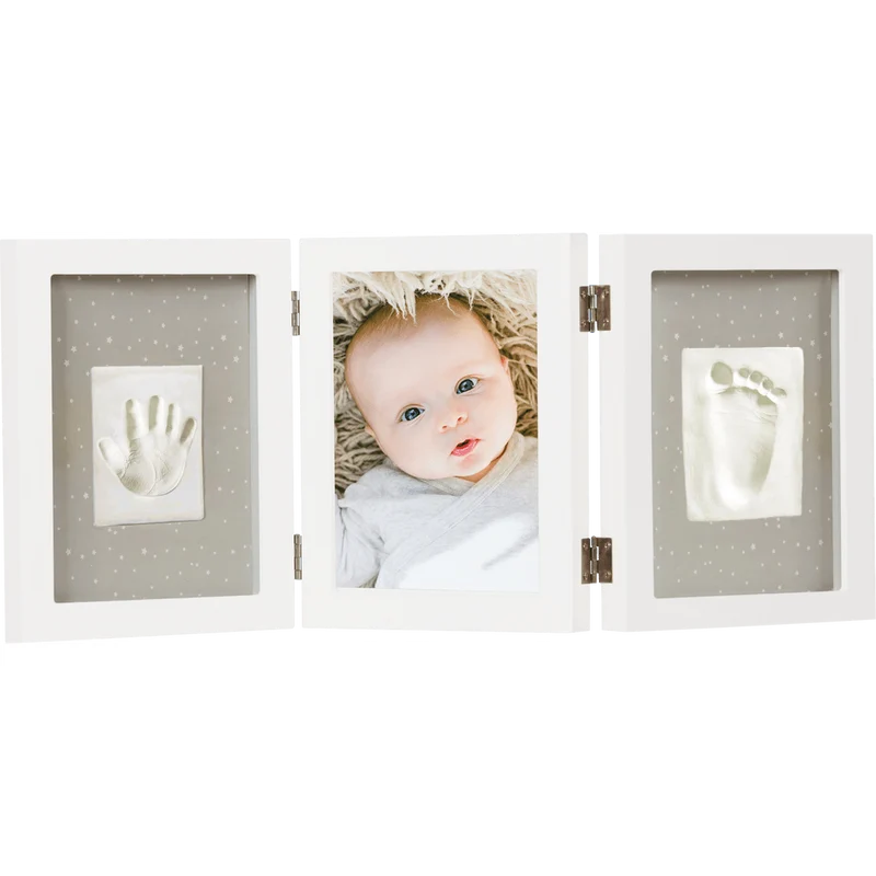Dooky Geschenkdoosje Baby Print Triple Frame Kit Happy Hands