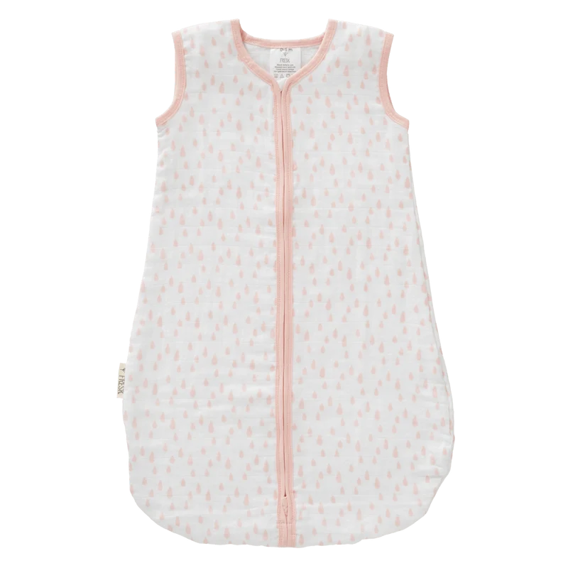 Fresk Slaapzak Baby Muslin Drops Chintz Rose 2-laags