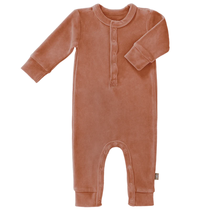 Fresk Baby Pyjama Velours Ash Rose