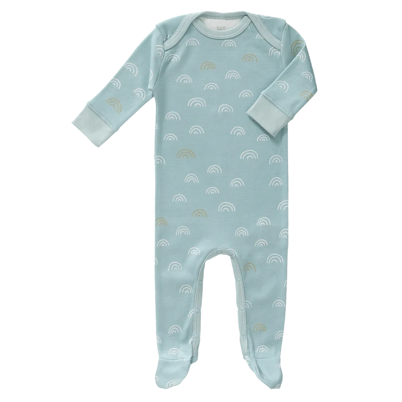 Fresk Baby Pyjama Met Voet Rainbow Ether Blue