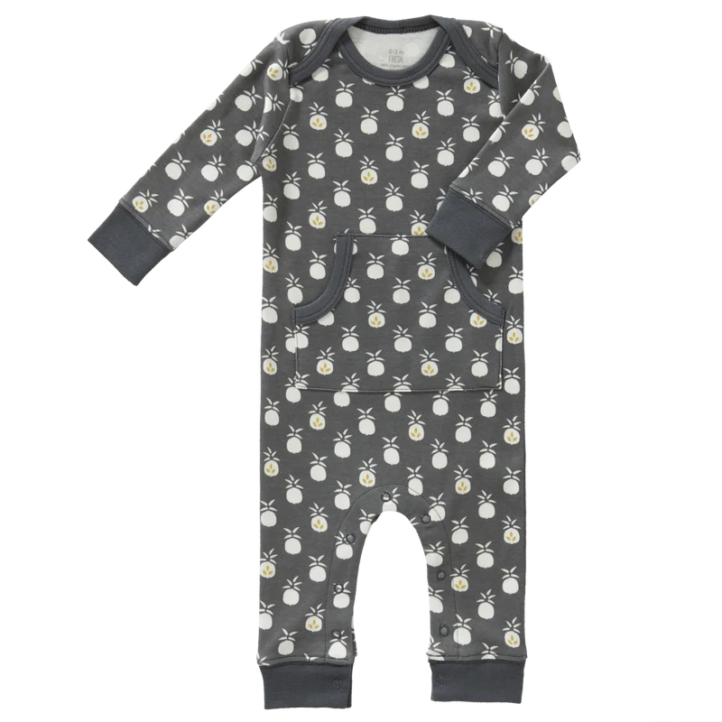 Fresk Baby Pyjama Zonder Voet Pineapple Antraciet