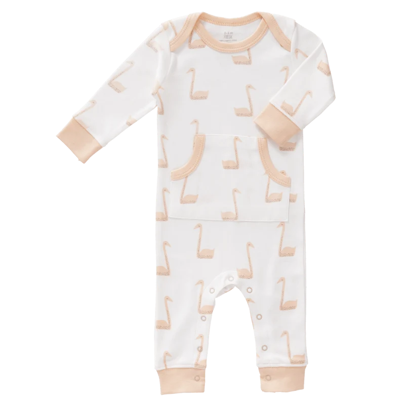 Fresk Baby Pyjama Zonder Voet Swan Pale Peach