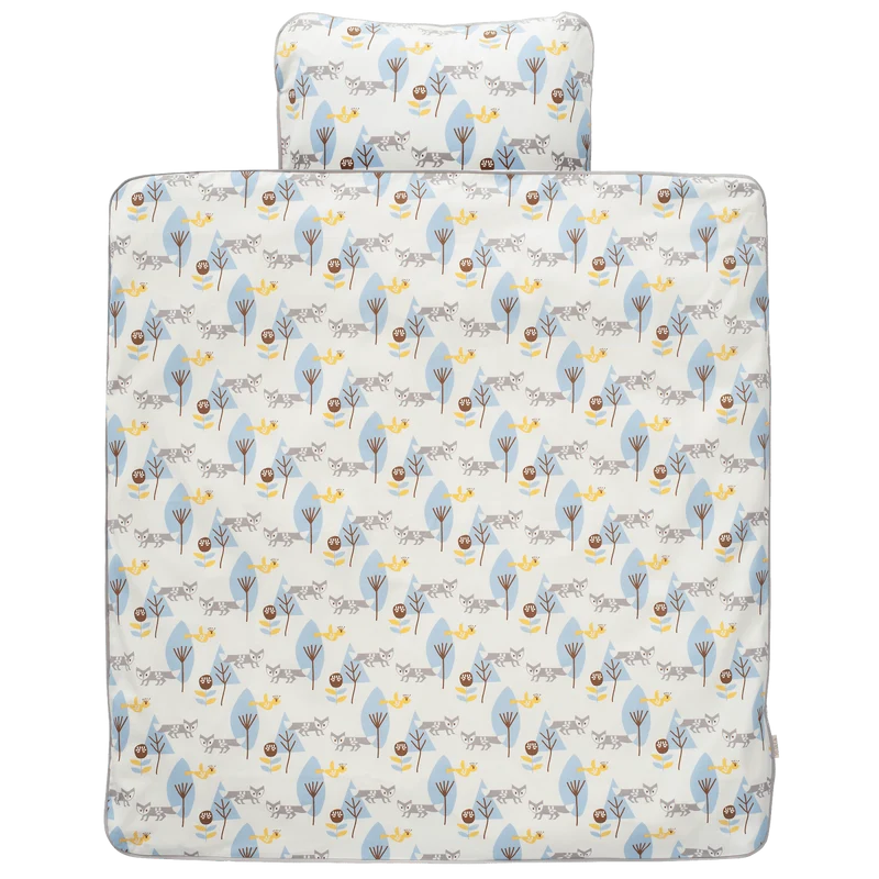Fresk Dekbedovertrek Fox Blue 80x80cm